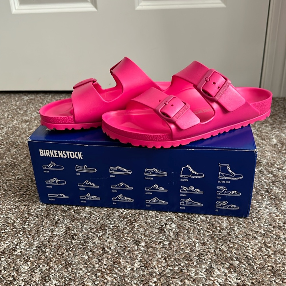 Birkenstock Arizona Eva in Beetroot Purple - Size 38 (US 7.0)